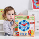 Jucarie Educativa Montessori din Lemn, Calendar si Ceas
